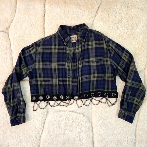 Vintage Reworked Chained Flannel - Picture 1 of 4